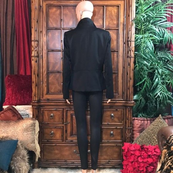 Anne Klein Paris Nights Curved Pleat Pocket Jacket - Picture 4 of 13